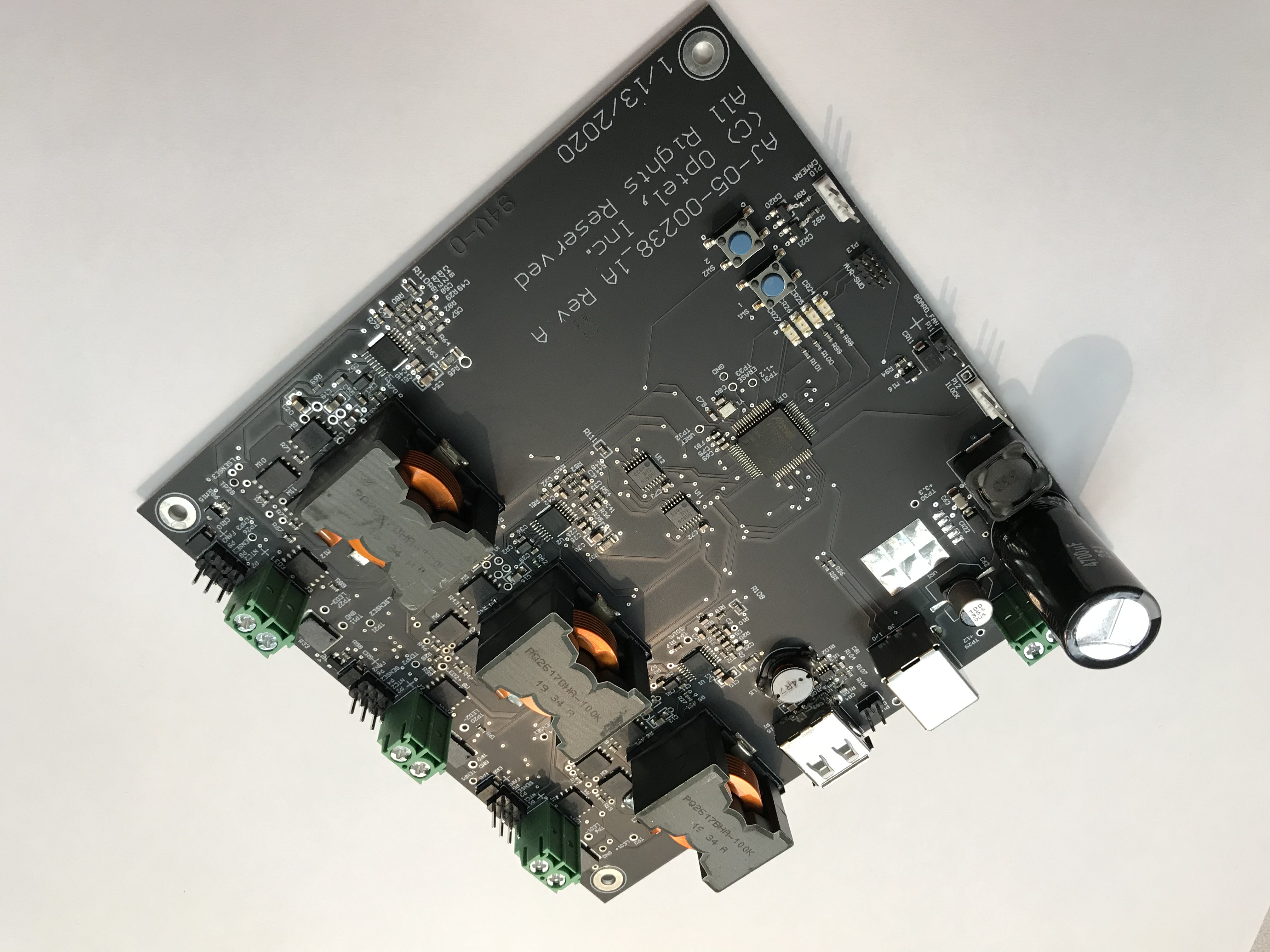 Custom three-channel LED driver circuit board